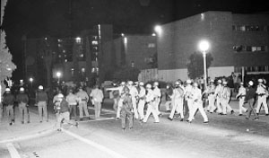UA Demonstrators near Park and University - Jan. 22 1971